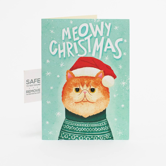 MeowCard, zabavna zvočna božična voščilnica z mačko - Image 6