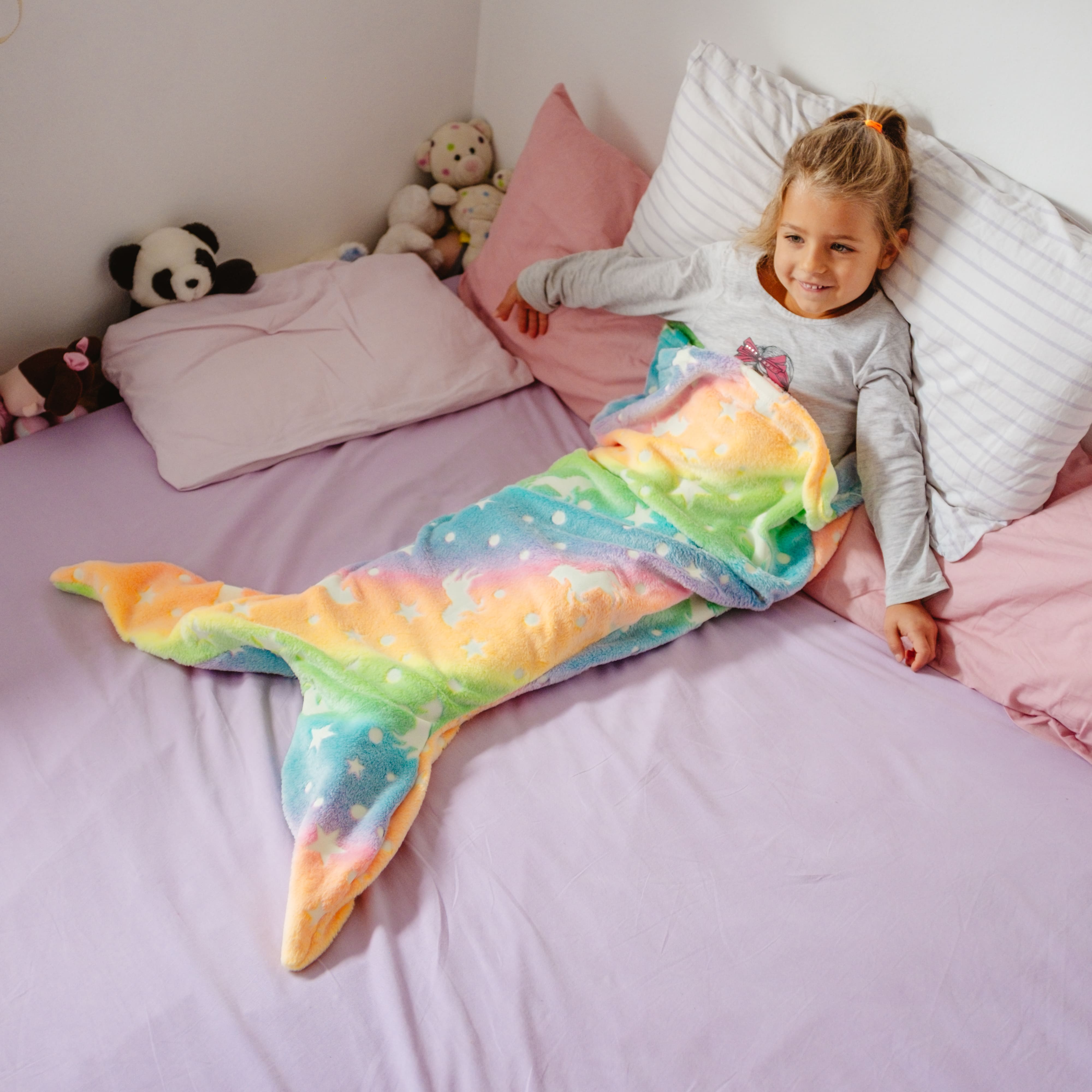 MermaidBlanket, otroška odeja v obliki repa morske deklice - Image 9
