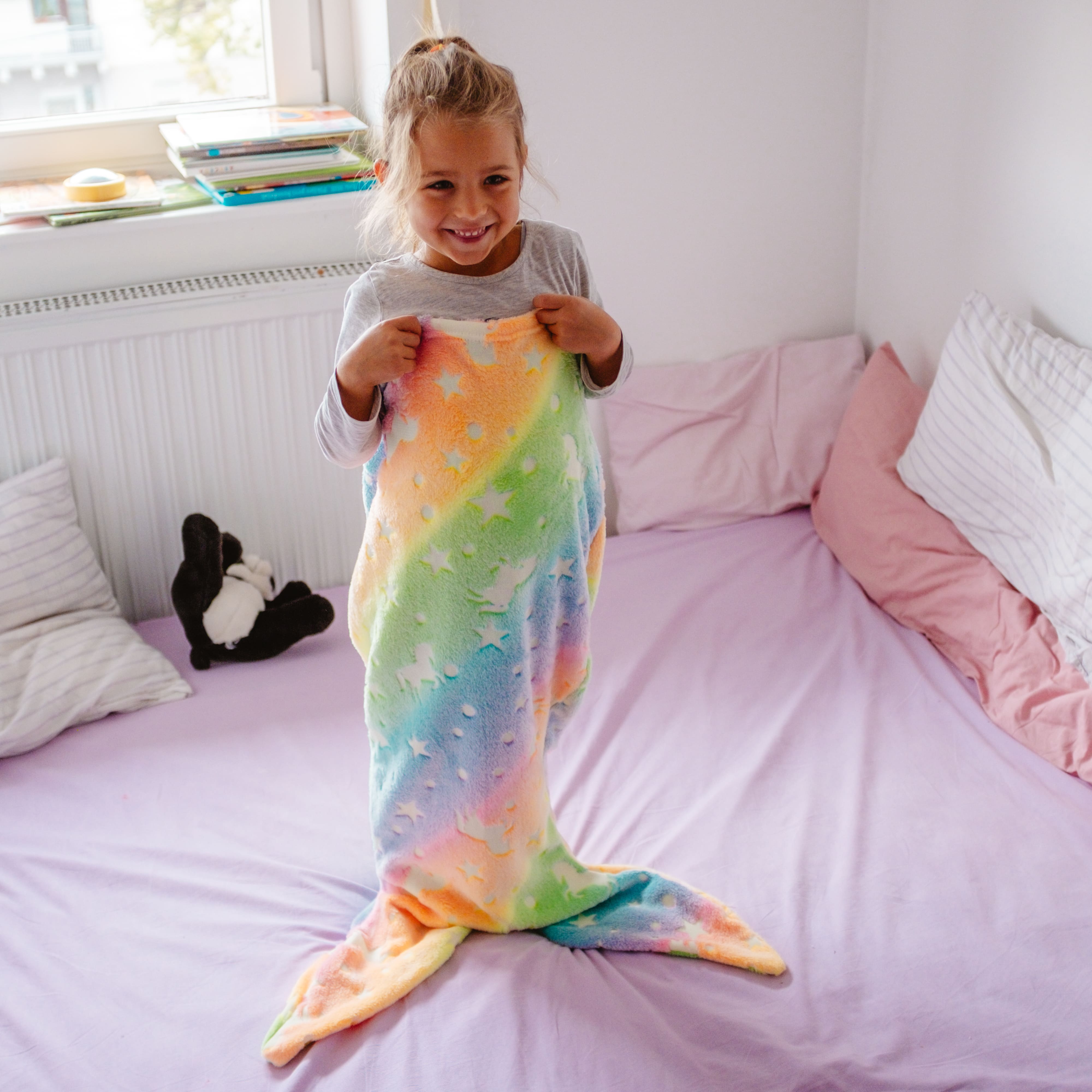 MermaidBlanket, otroška odeja v obliki repa morske deklice - Image 10