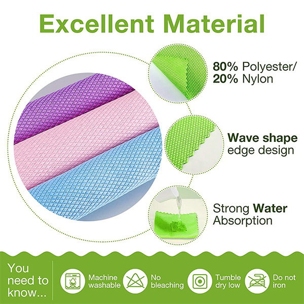 MicrofiberCloth, večnamenska krpa za čiščenje iz mikrovlaken (4 kos.) - Image 8