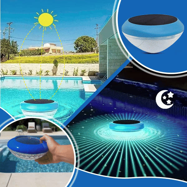 Solarna luč za bazen ali ribnik, POOLSOLAR - video