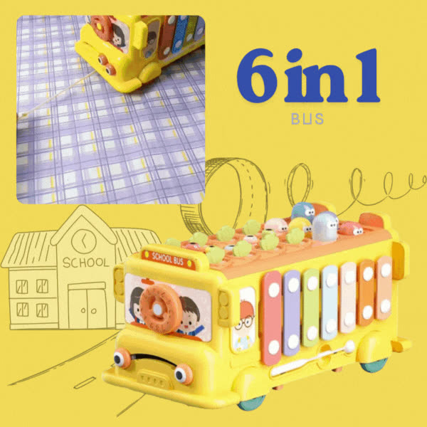 PWT, Montessori glasbeni avtobus z 6 aktivnostmi - video