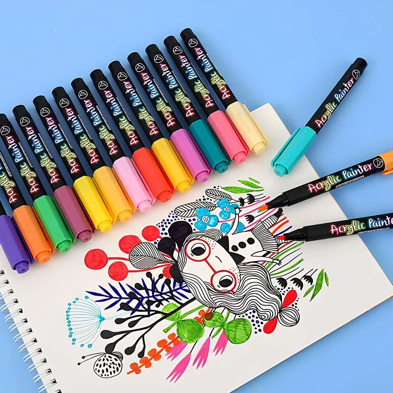 PaintAcrylic, akrilni flomastri (12 kosov) - Image 9