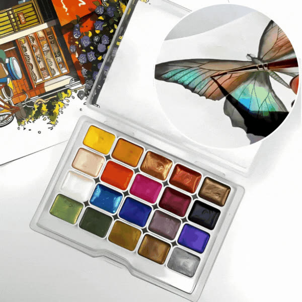 Palette, set 20 bleščečih barv - video