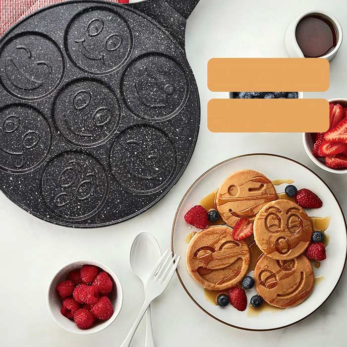 PancakePan, ponev za peko palačink v obliki smeškov - Image 3