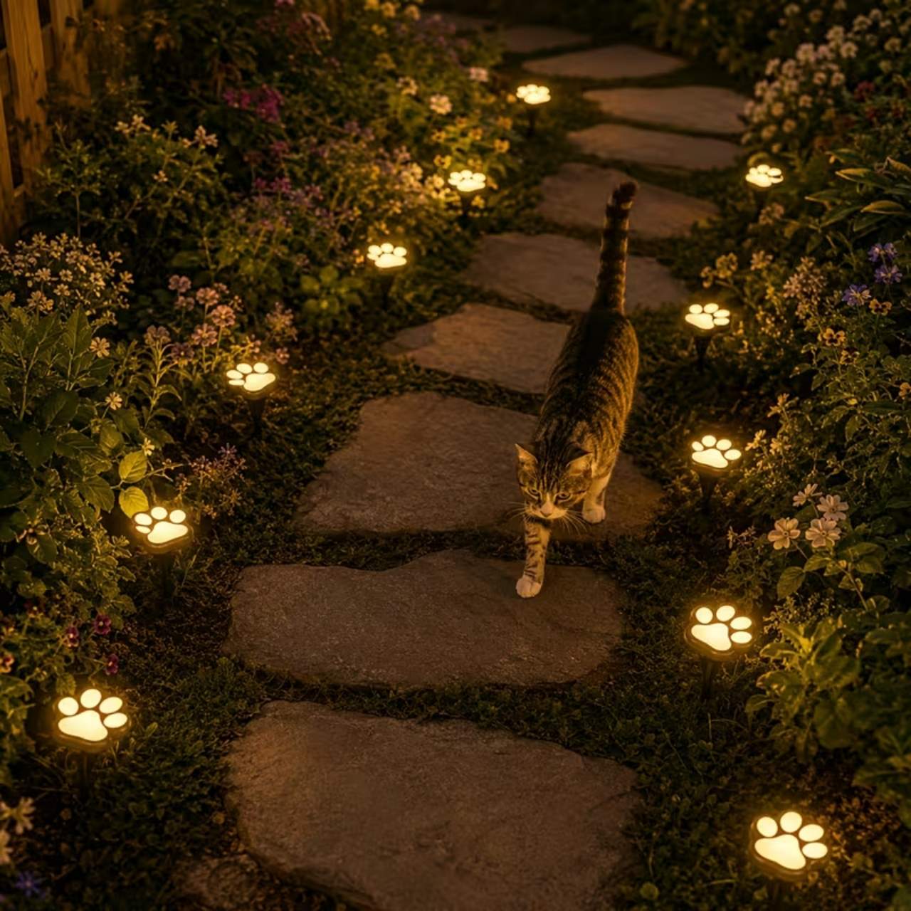 Solarne LED lučke v obliki tačk, Paws - Image 11