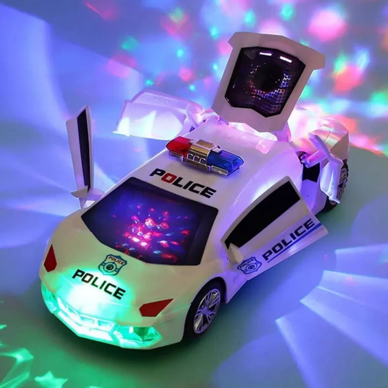 PoliceCar, policijski avtomobilček z LED lučkami - Image 7