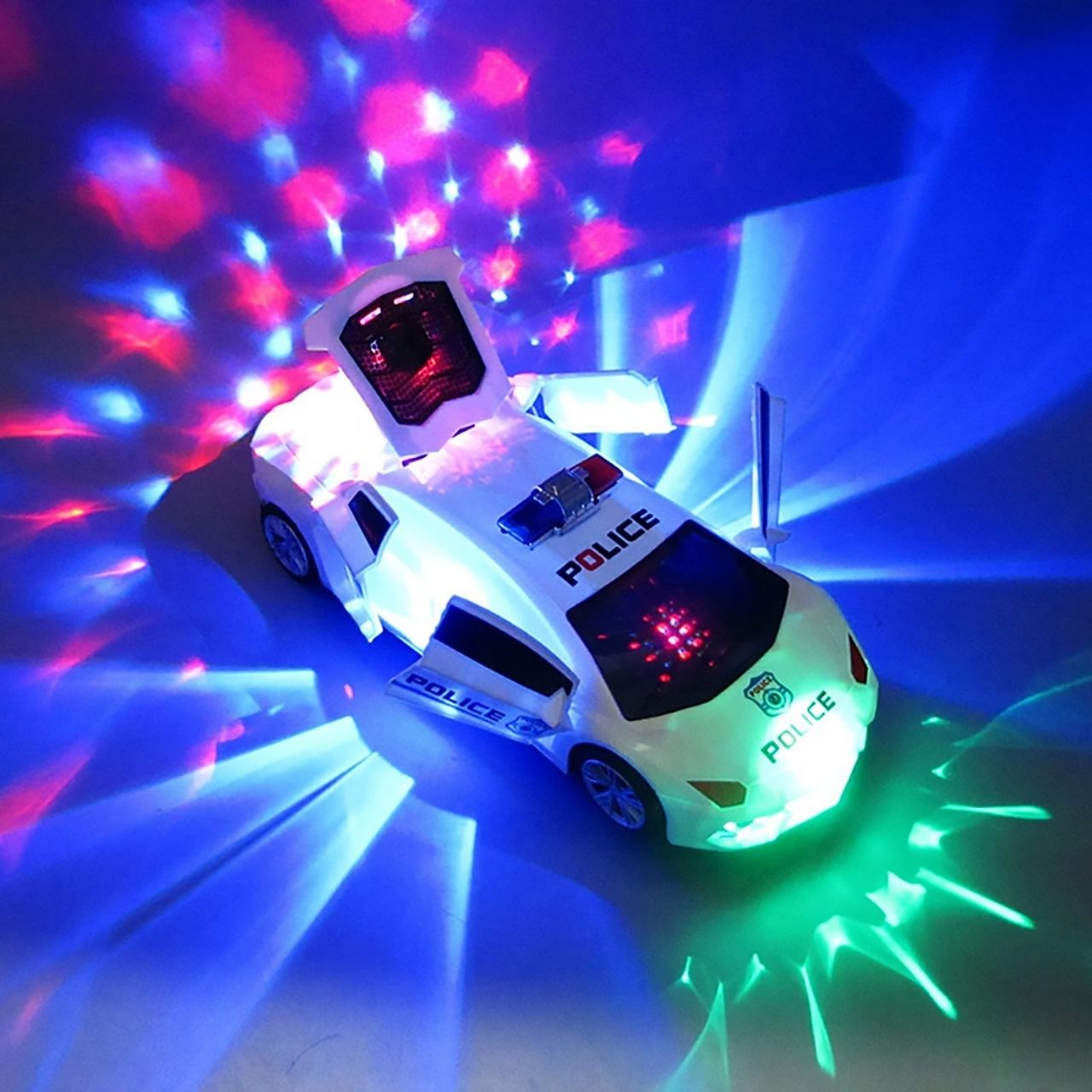 PoliceCar, policijski avtomobilček z LED lučkami - Image 10