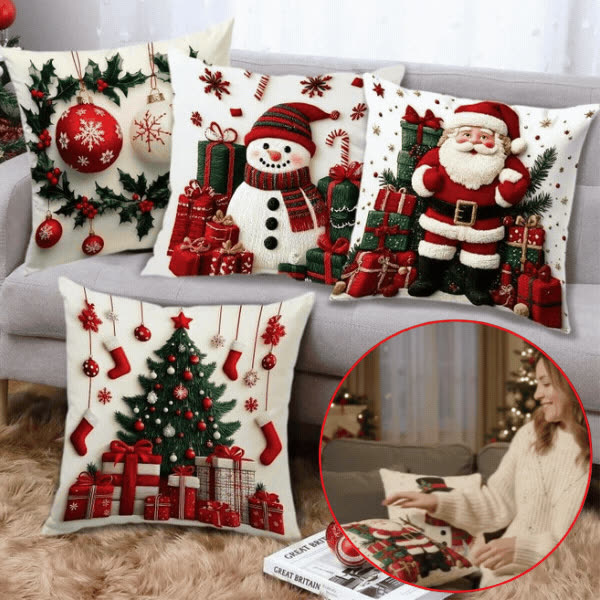 Božične prevleke za blazine(4 kosi), RedXmass - video