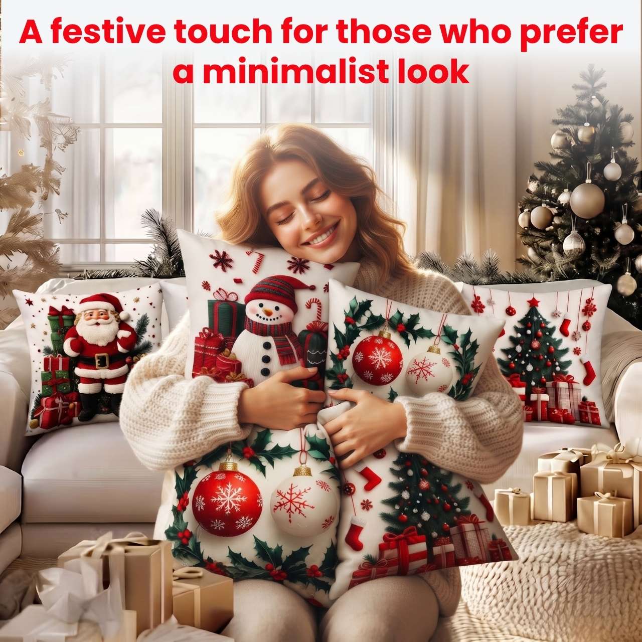 Božične prevleke za blazine(4 kosi), RedXmass - Image 7
