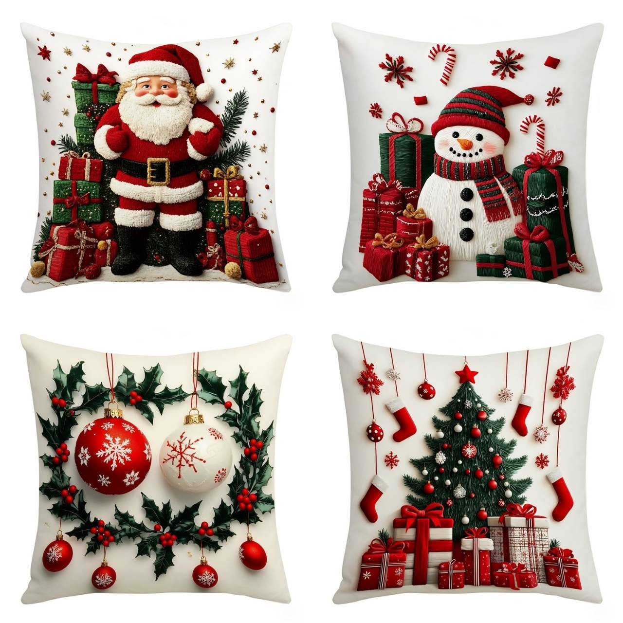 Božične prevleke za blazine(4 kosi), RedXmass - Image 8