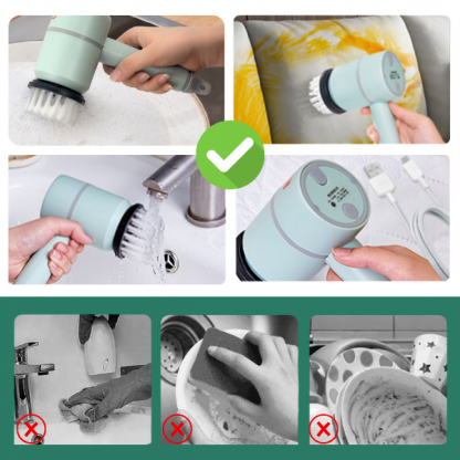 SCRUBBER, Brezžični komplet električnih ščetk za čiščenje - Image 4