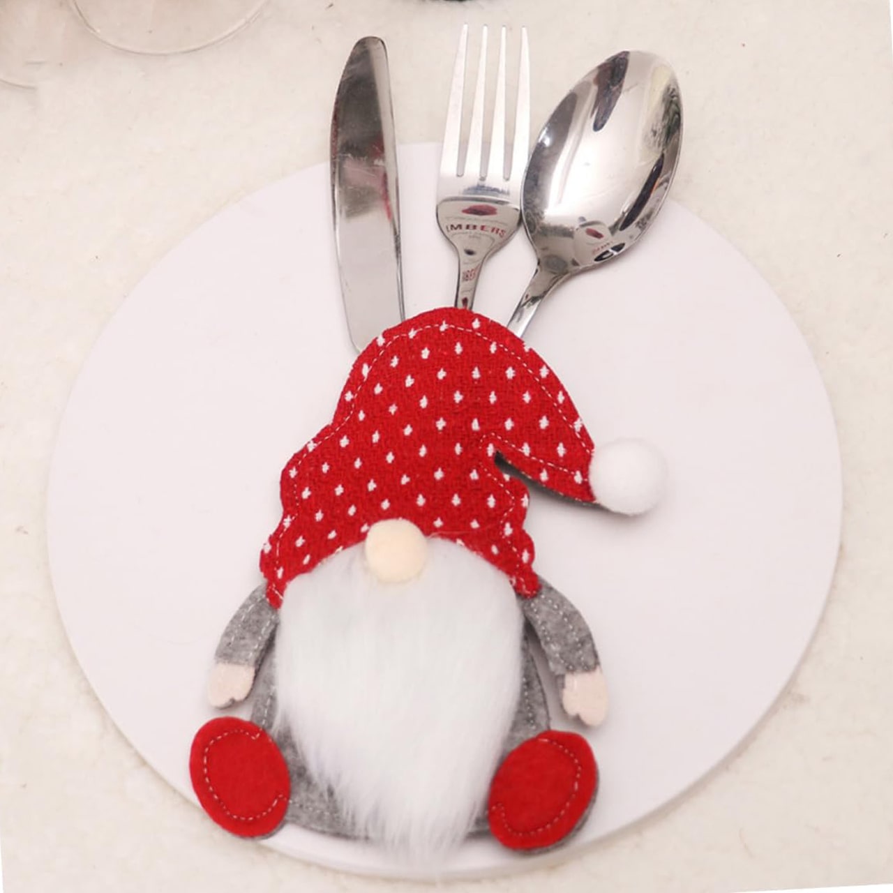 SetGnome, 3-delni set za jedilni pribor v obliki škratov - Image 1