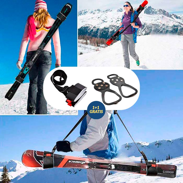 SkiBundle, trak za prenašanje smuči + univerzalne dereze GRATIS - Image 2