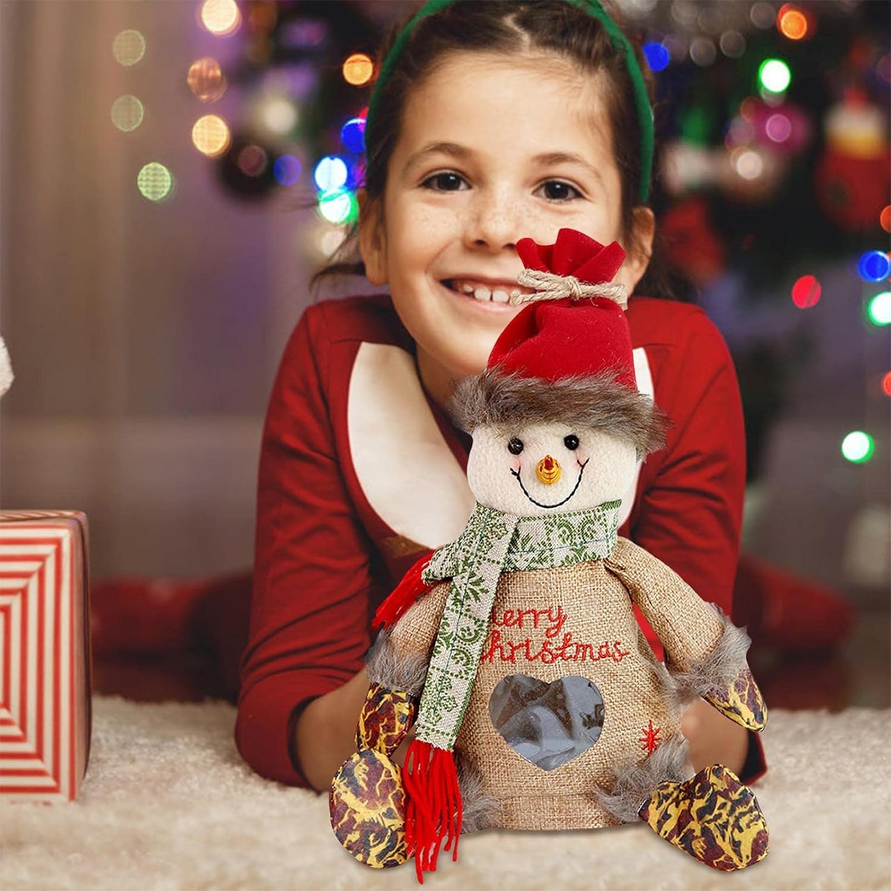 SnowMan, unikatna darilna vrečka v obliki snežaka - Image 3