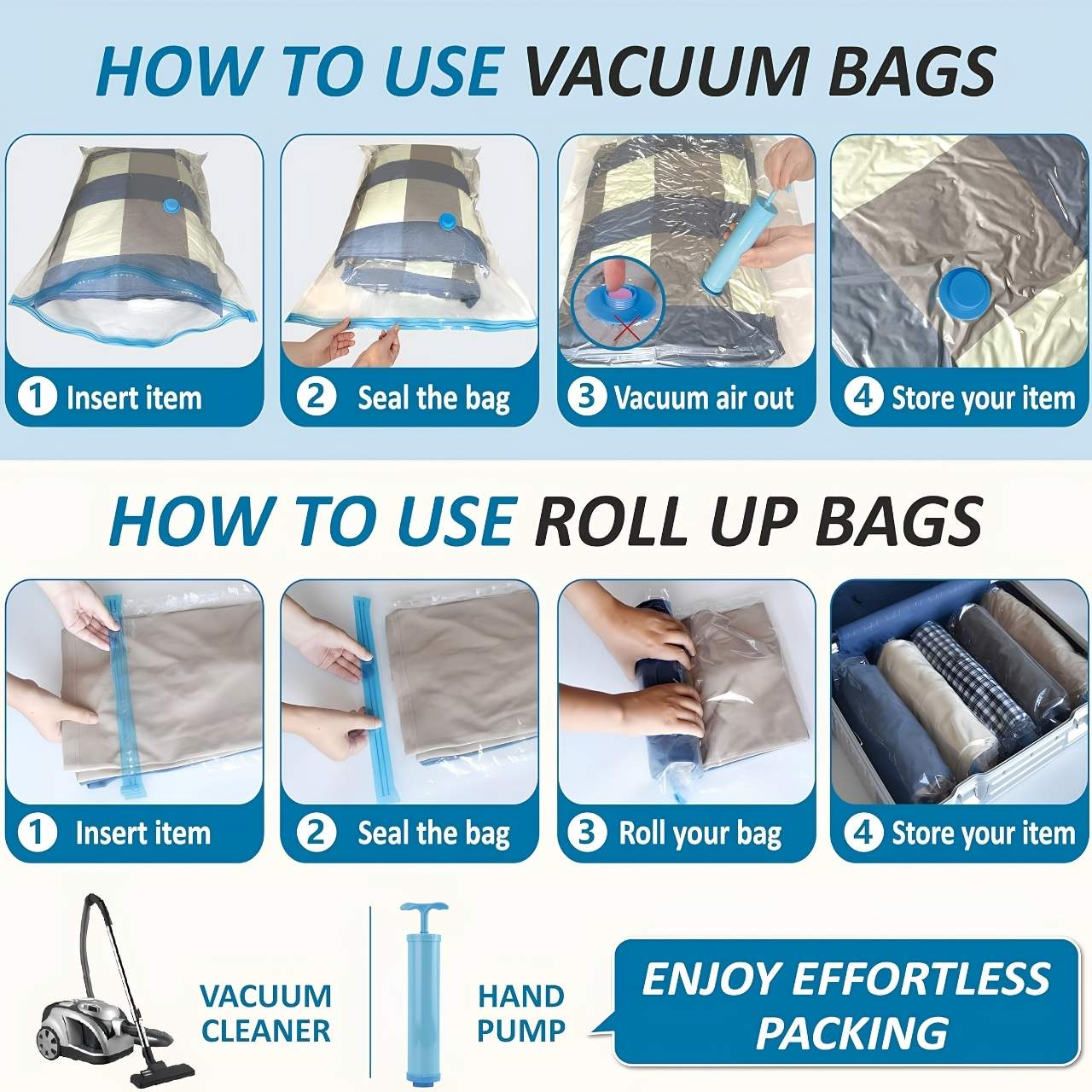 Vakumske vrečke za shranjevanje oblačil, SpaceBags - Image 3