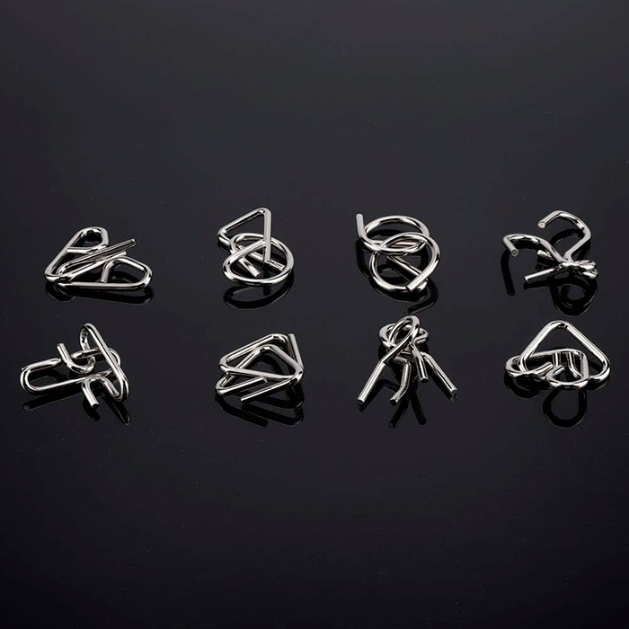 SpiralPuzzle, 8-delni set kovinskih miselnih sestavljank - Image 6