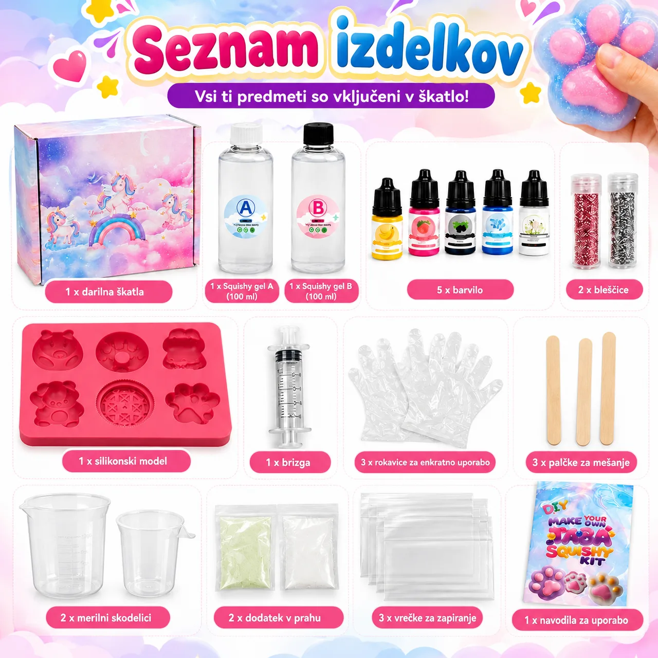 DIY komplet za izdelavo figuric, SquishyMaker - Image 7