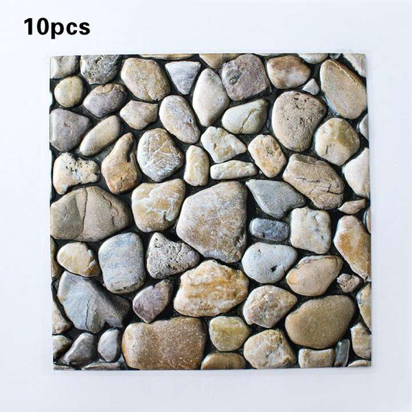 Stones3DWallpaper, tridimenzionalne stenske nalepke v imitaciji kamna (10 kos.) - Image 3