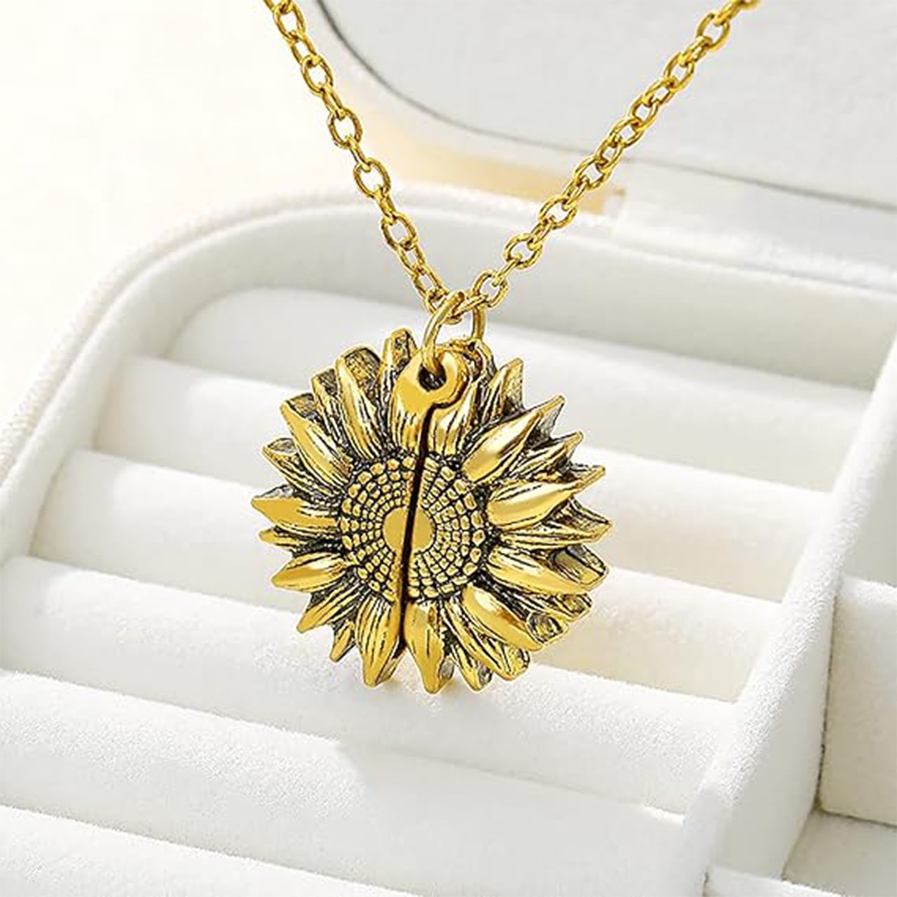 SunNecklace, ogrlica z motivom sončnice in simpatičnim napisom - Image 7