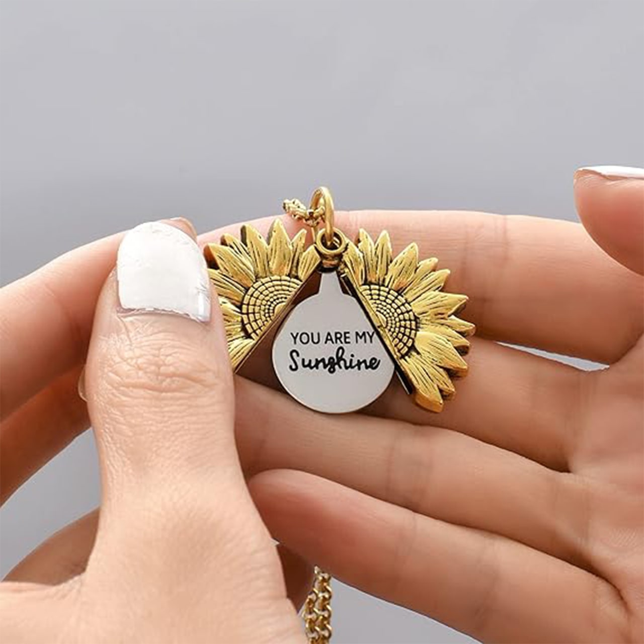 SunNecklace, ogrlica z motivom sončnice in simpatičnim napisom - Image 9