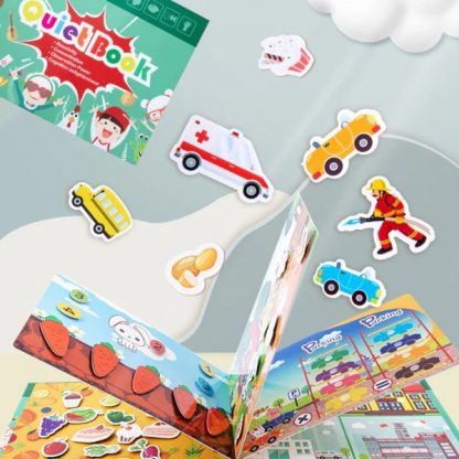TIHKNJIGA, Interaktivna Montessori knjiga z nalepkami - Image 3