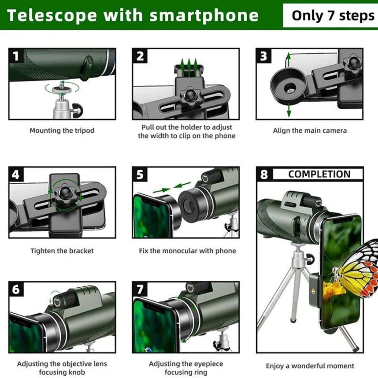 Telescope, monokularni teleskop za opazovanje - Image 5