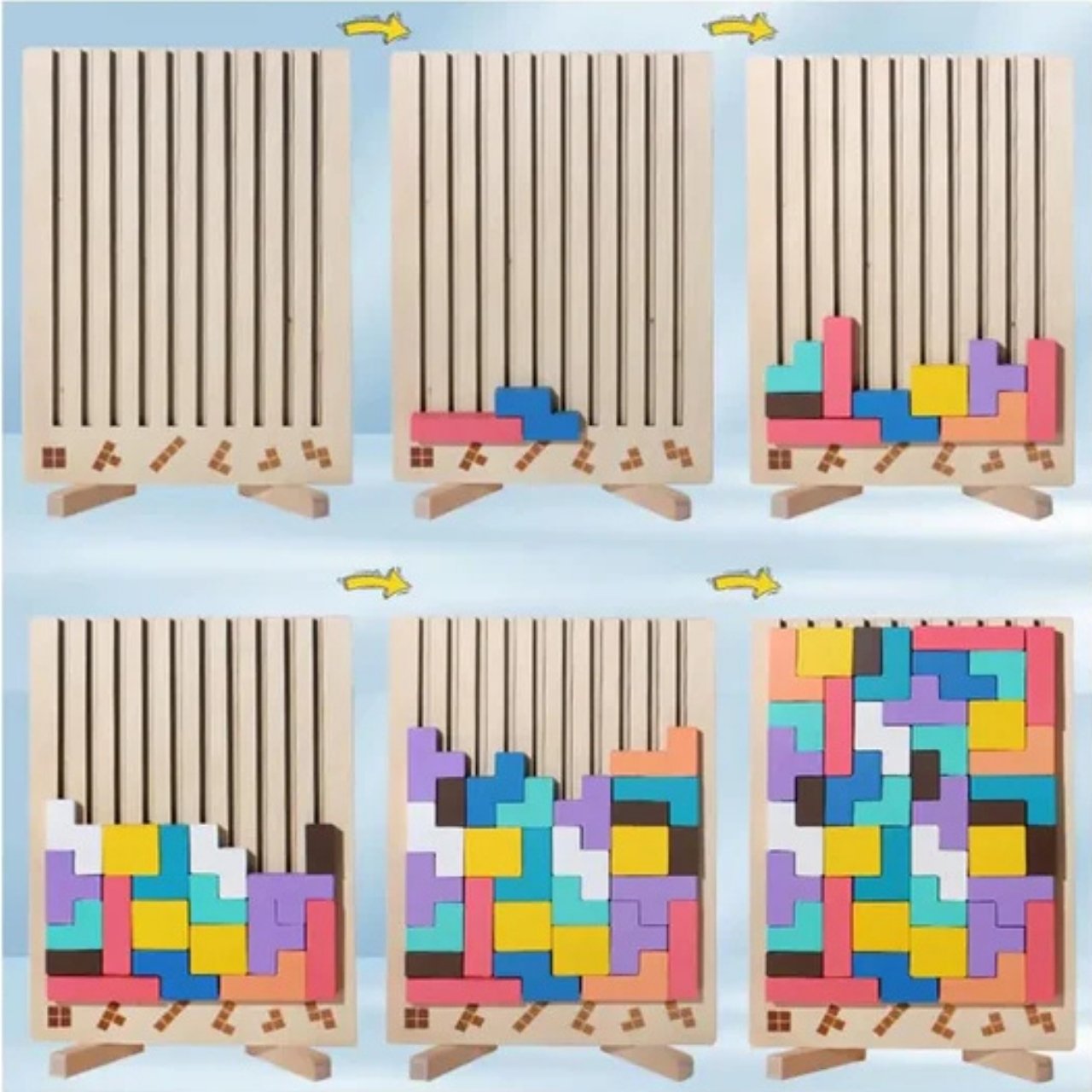 Lesena didaktična igrača, Tetris - Image 7