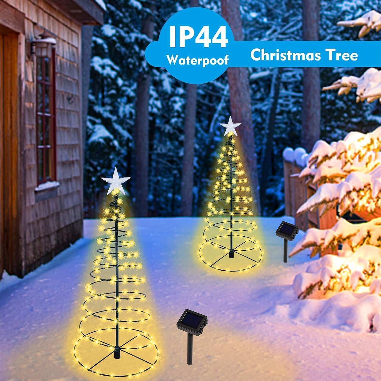 TreeSolar, božično drevesce z LED lučkami, ki se polnijo s sončno energijo - Image 4