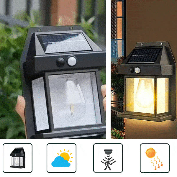 WLAMP, Zunanja solarna luč z senzorjem gibanja - video
