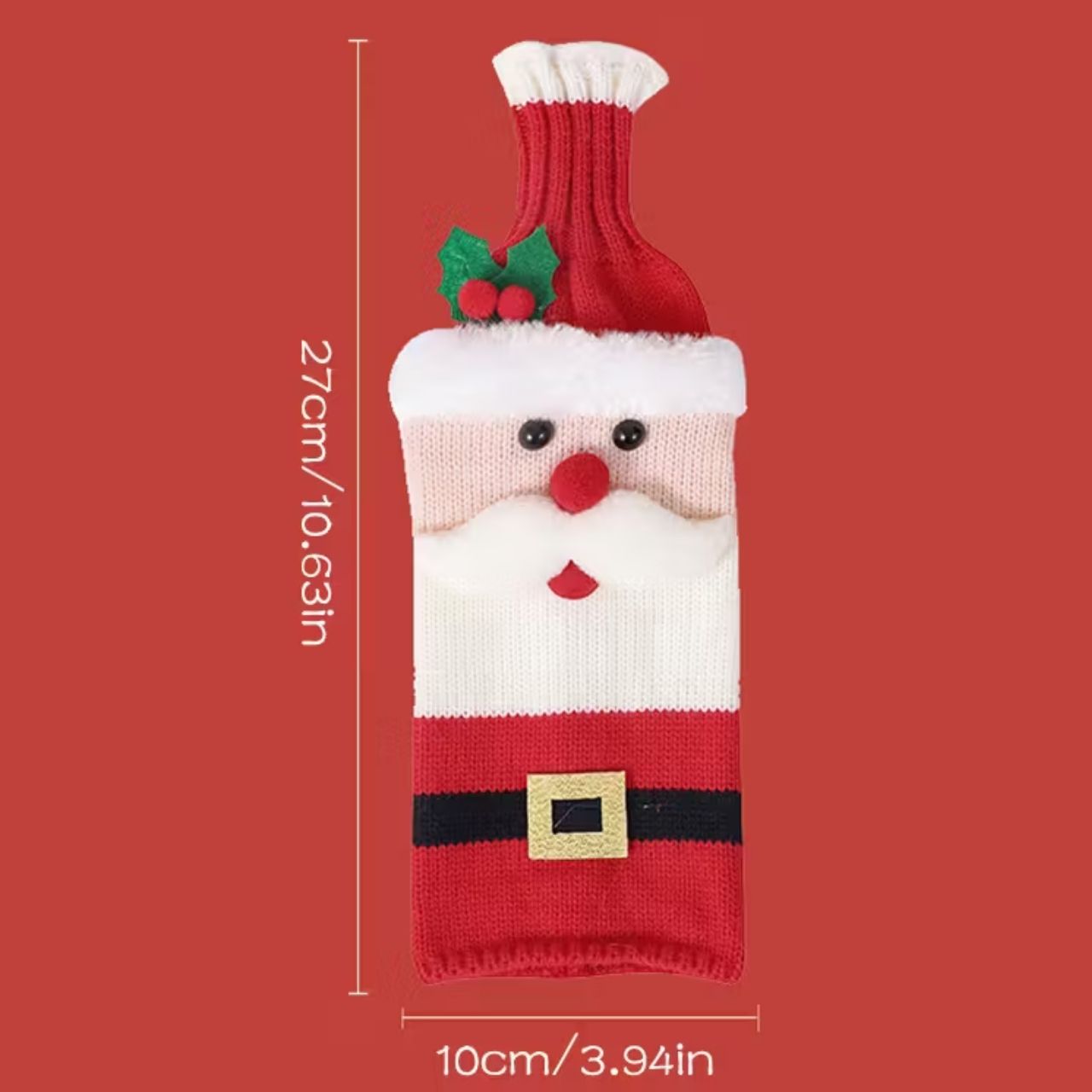 WineSanta, ovitek za steklenice Božiček - Image 1