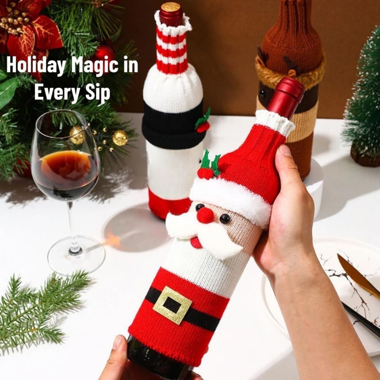 WineSanta, ovitek za steklenice Božiček - Image 5