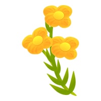 YellowFlowers, umetne viseče rože z naravnim izgledom - Image 3
