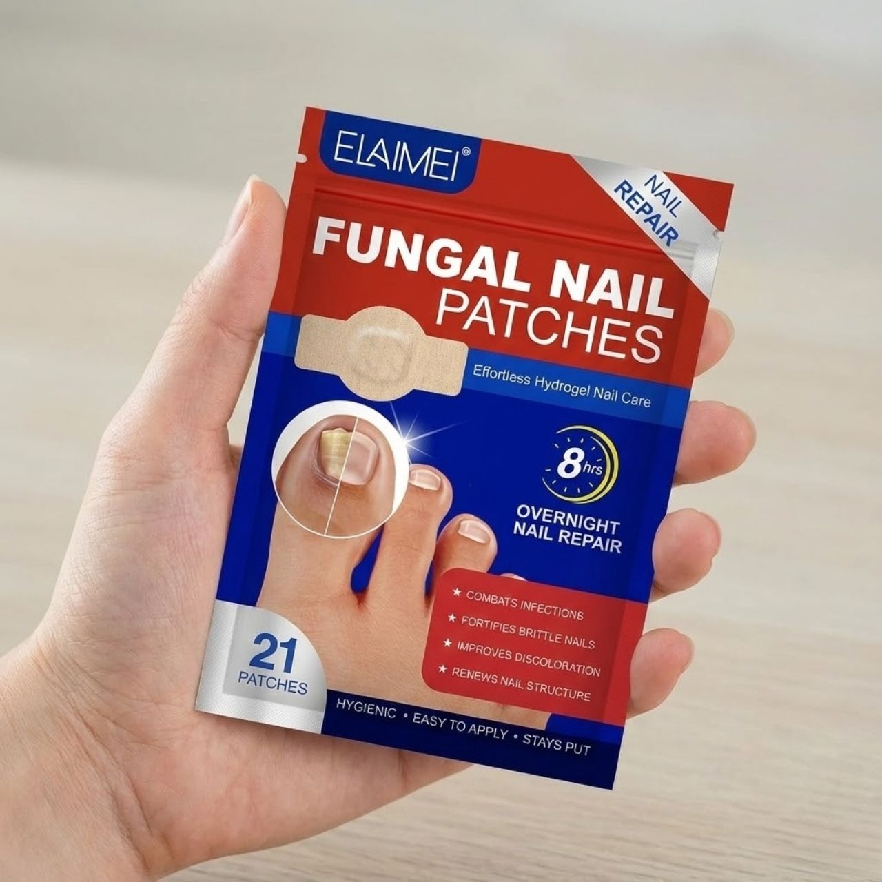 FungalPatches, obnovitveni obliži za nego poškodovanih nohtov (21 kos.) (1+1 GRATIS ) - Image 5