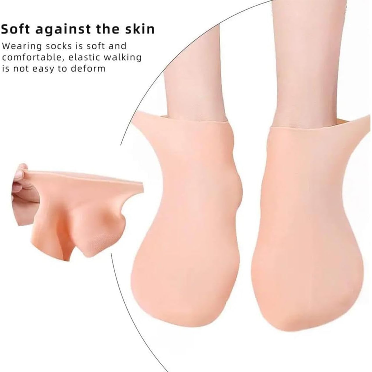MoistMask, vlažilne silikonske nogavice za nego stopal (1+1 GRATIS ) - Image 3