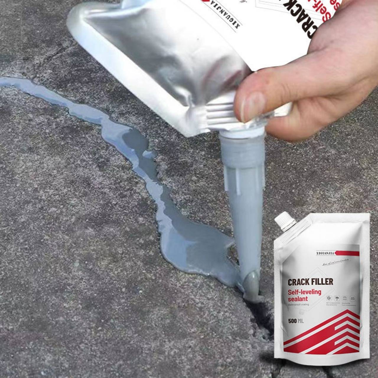 CrackFiller, elastično tesnilno lepilo za popravilo razpok (500 ml) - Image 3