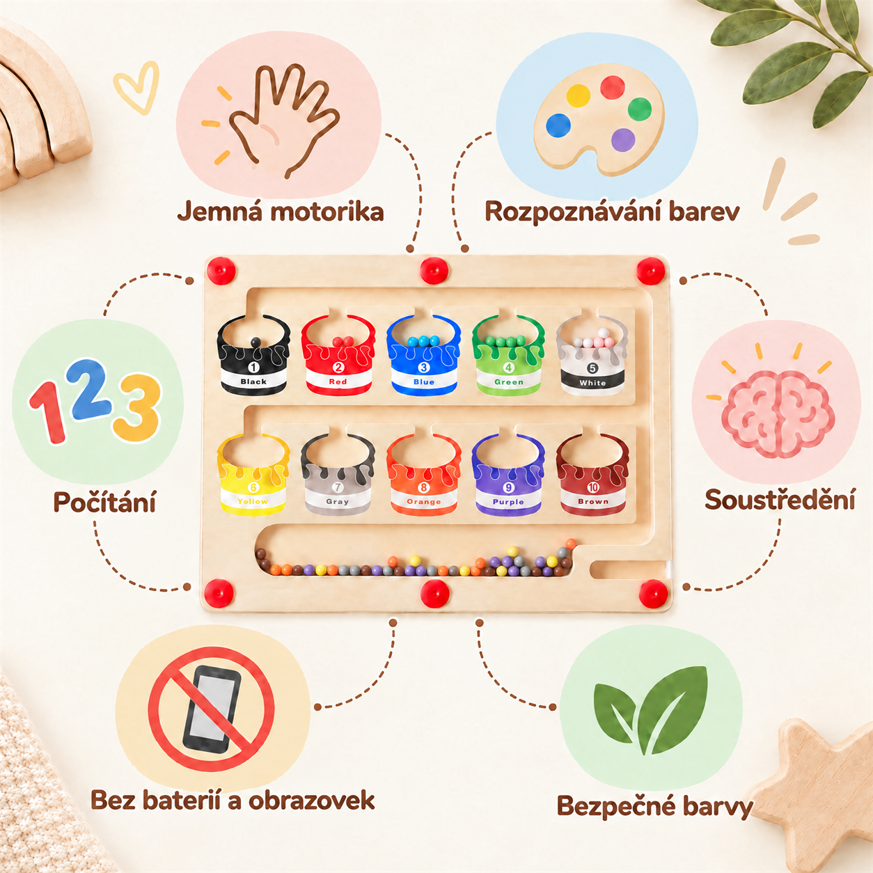 SortBoard, didaktična igrača za razvrščanje in spoznavanje barv - Image 4